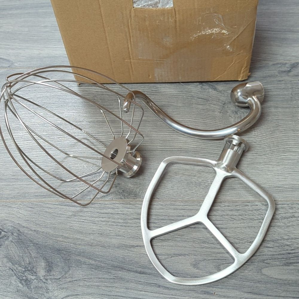 Stainless Steel Kitchen Mixer Attachment Set For 6qt Kenwood Mixer